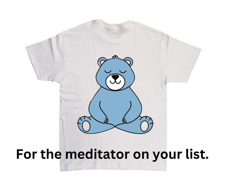 Meditation Bear tee